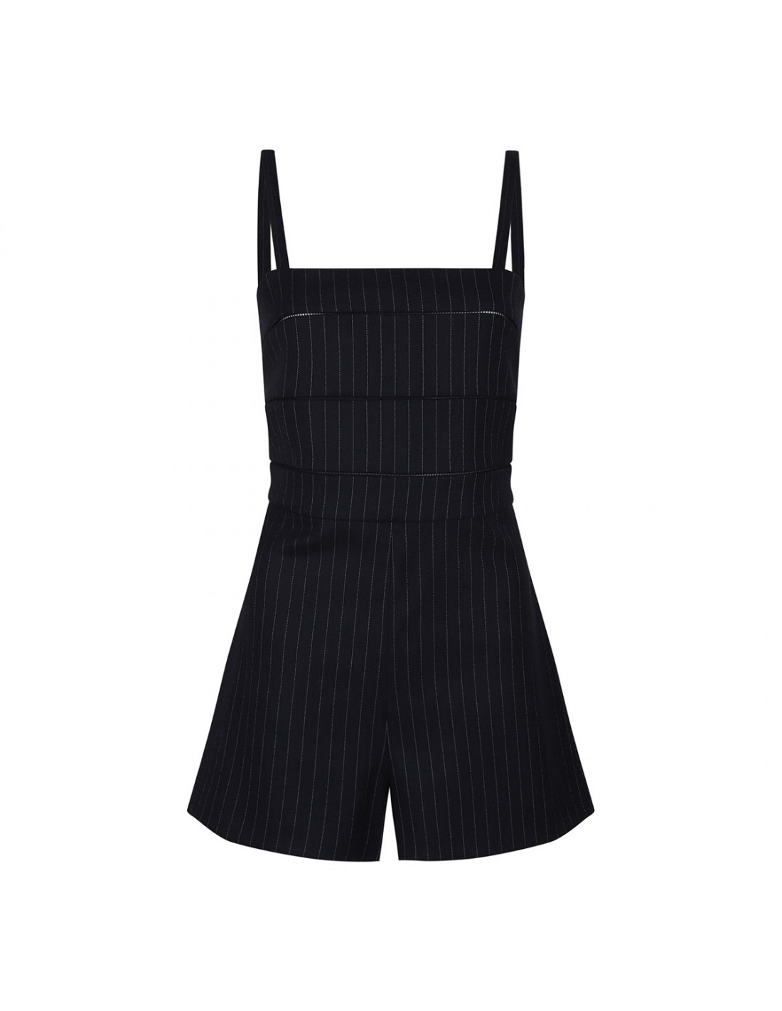 Anfora pinstripe wool playsuit