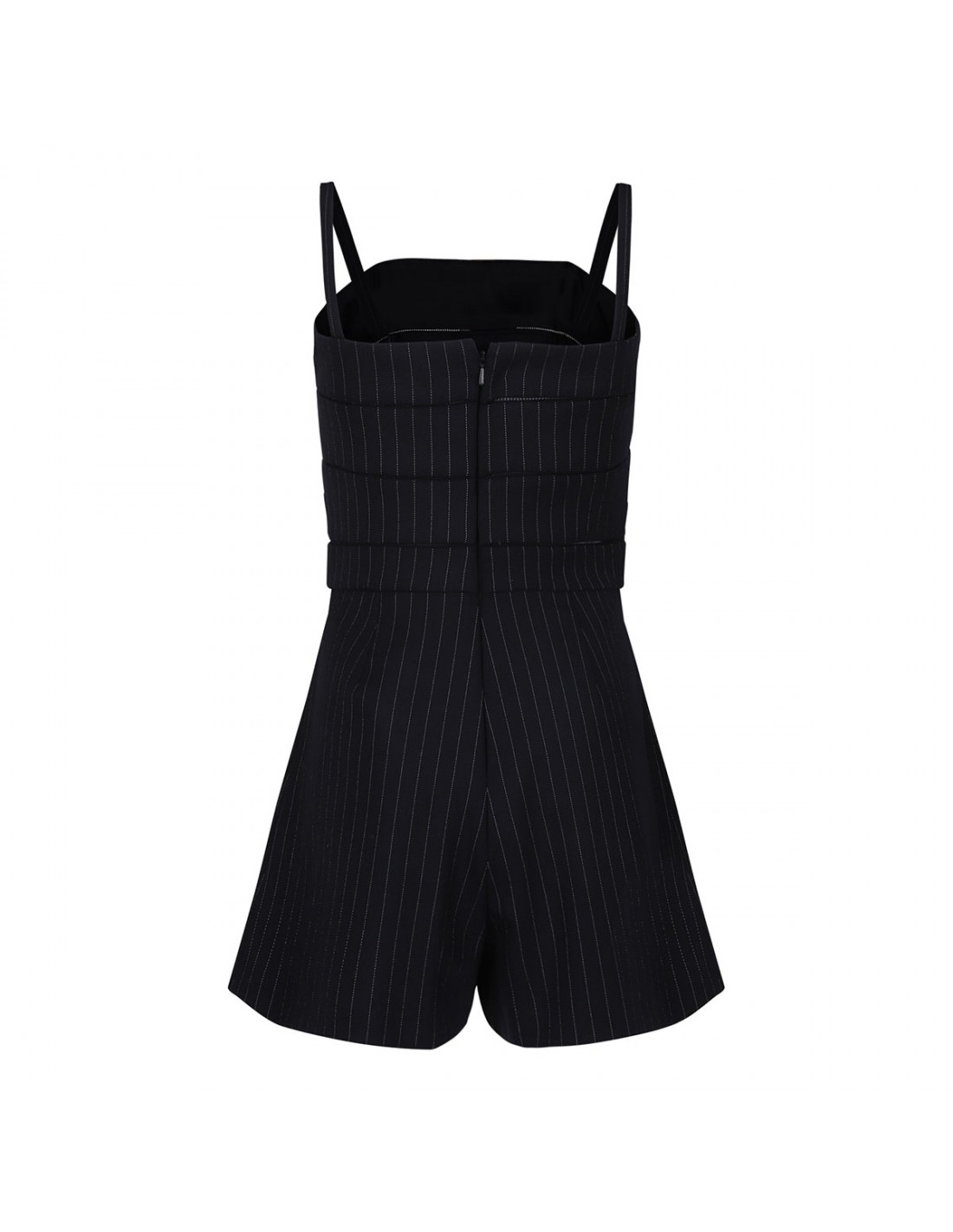 Anfora pinstripe wool playsuit