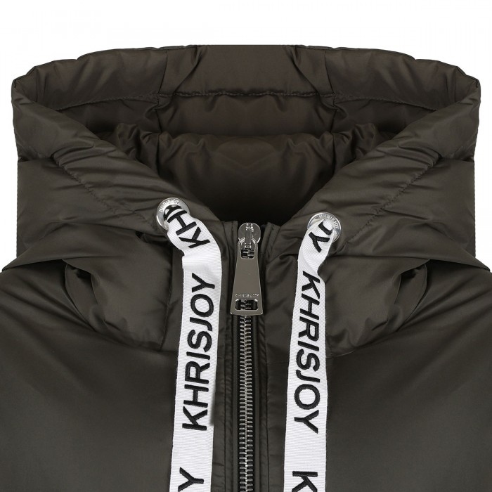 Khris Iconic musk-hue puffer jacket