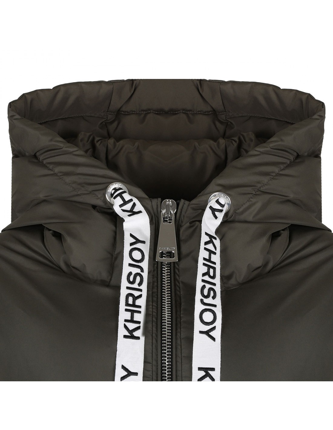 Khris Iconic musk-hue puffer jacket