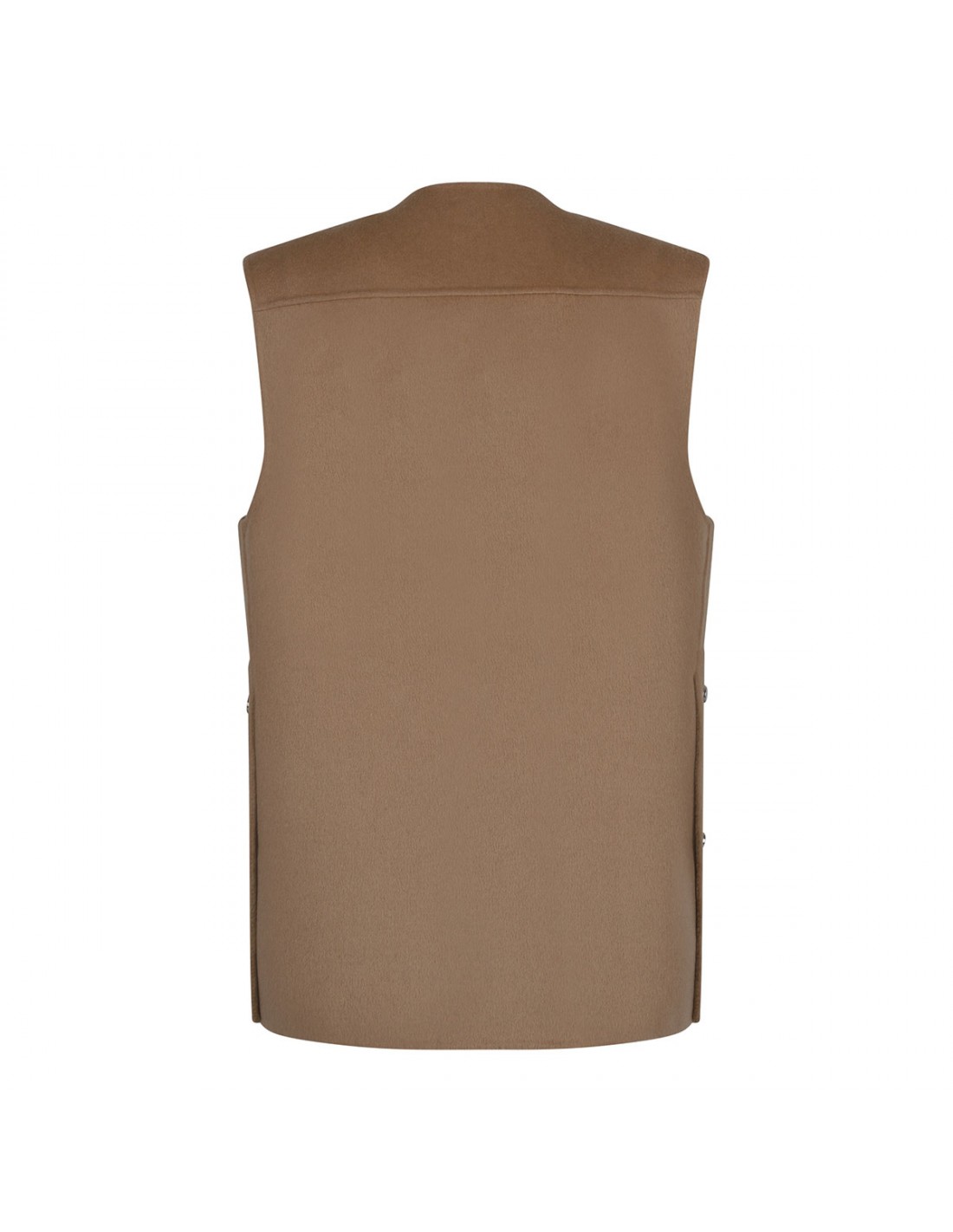 Beige multipockets vest