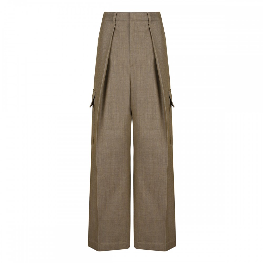 Wool cargo pants