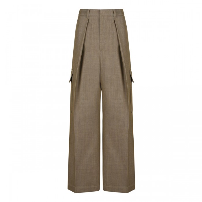 Wool cargo pants