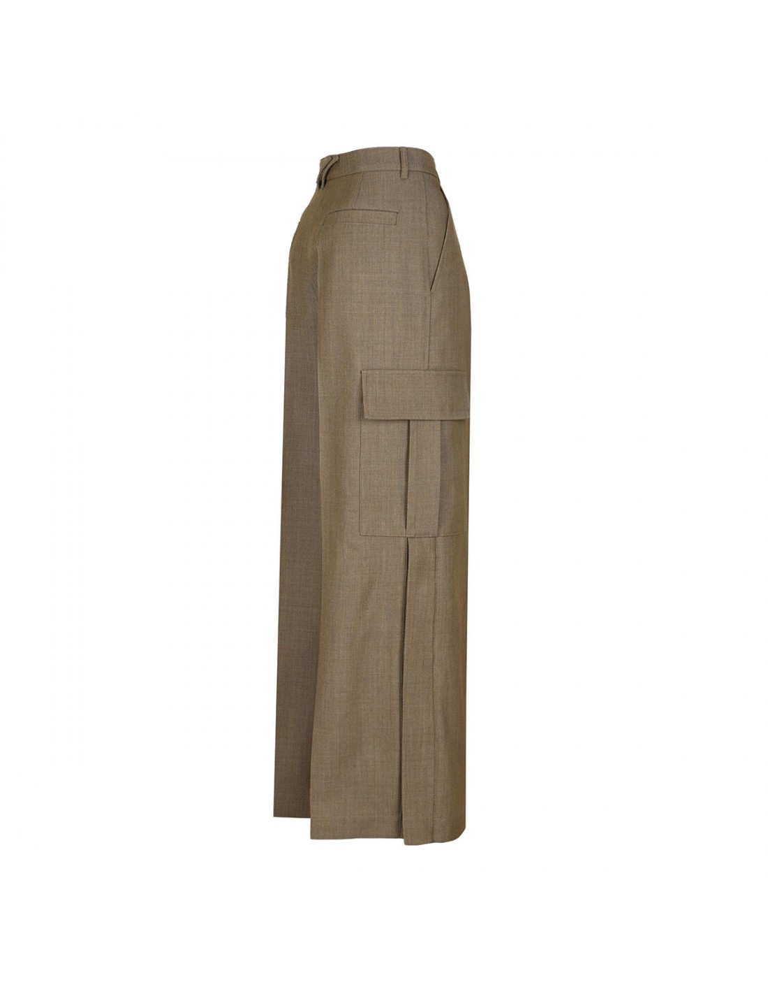 Wool cargo pants