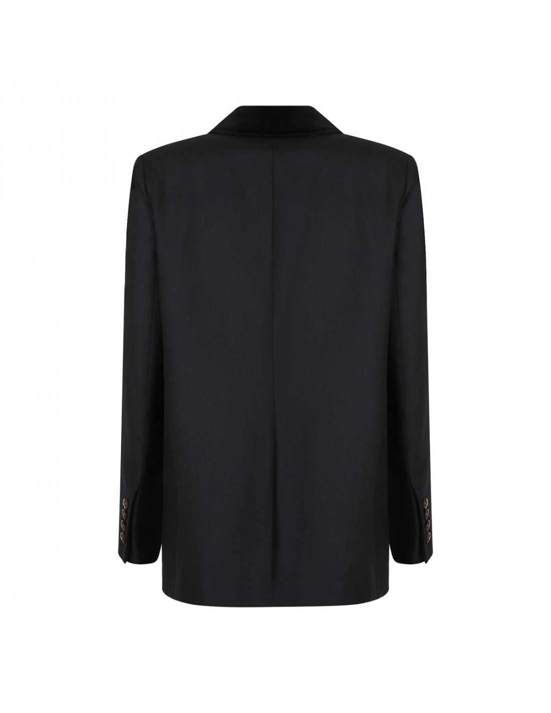 Alcanara velvet-trimmed wool blazer