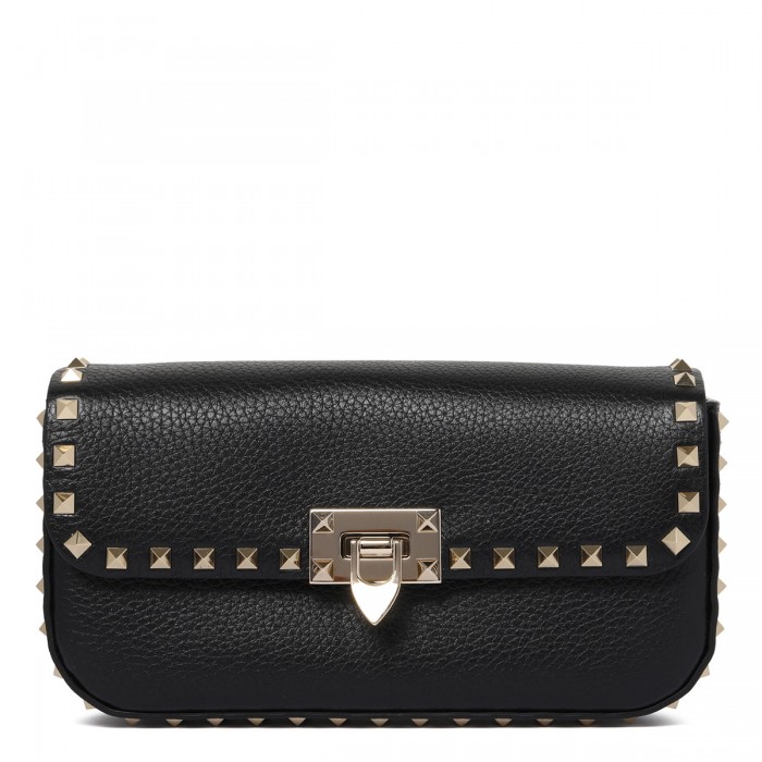 Rockstud black crossbody bag