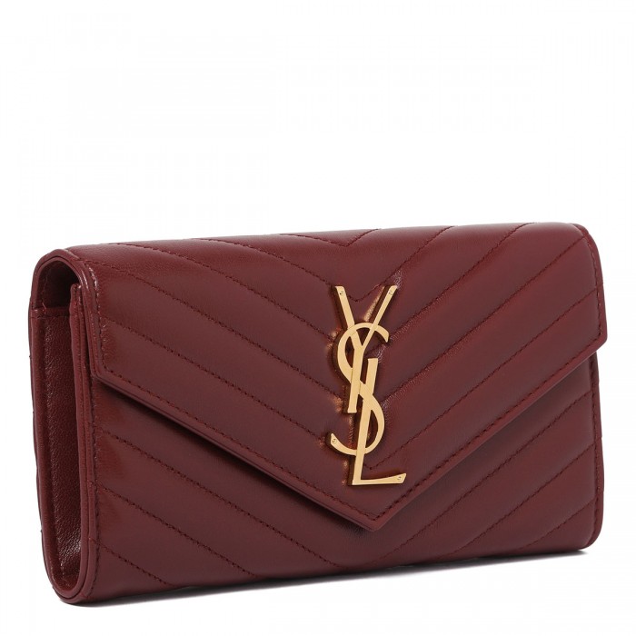 Cassandre matelassé large flap wallet