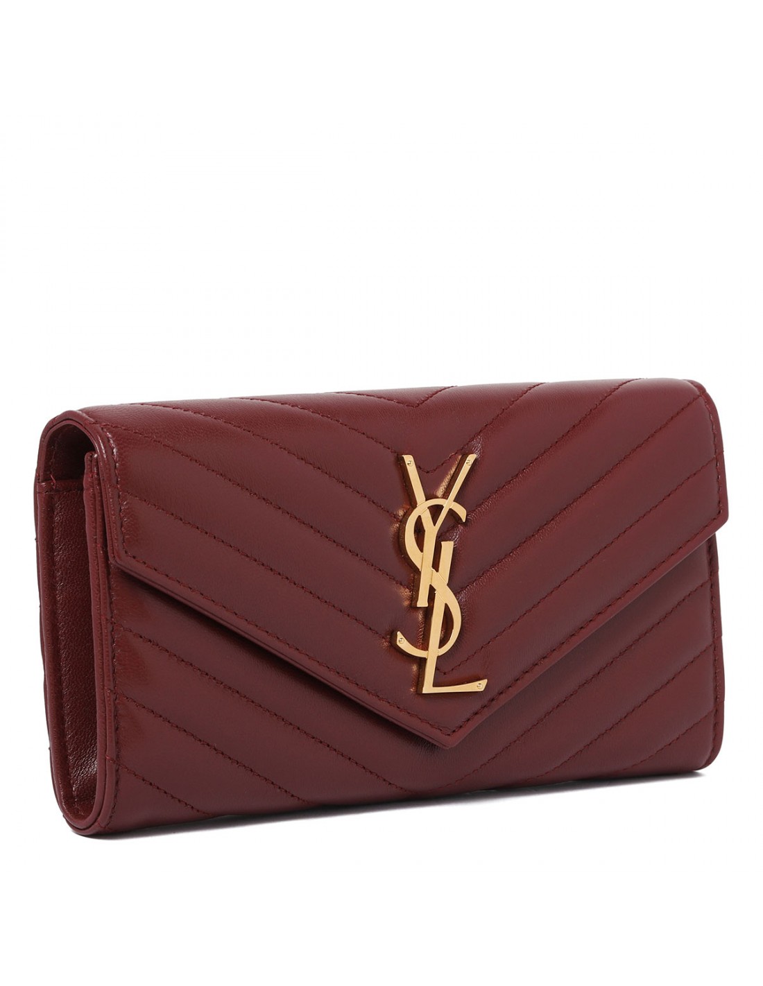 Cassandre matelassé large flap wallet