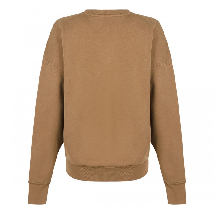 Dark beige fleece sweatshirt