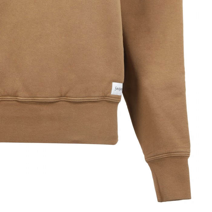 Dark beige fleece sweatshirt