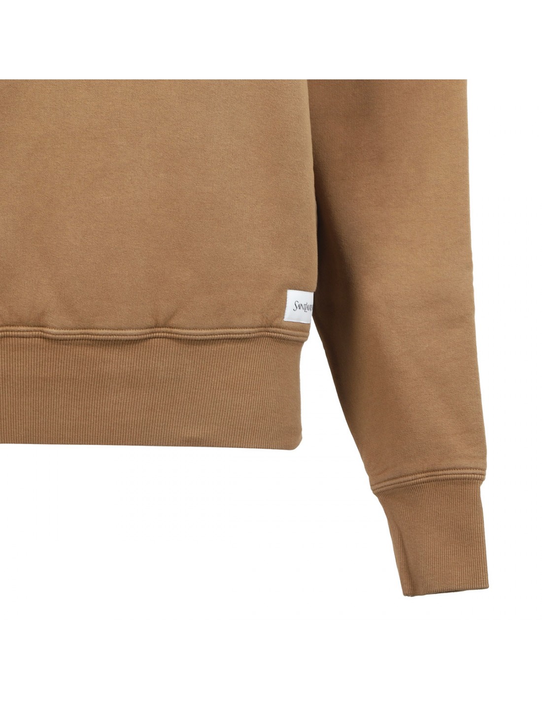 Dark beige fleece sweatshirt