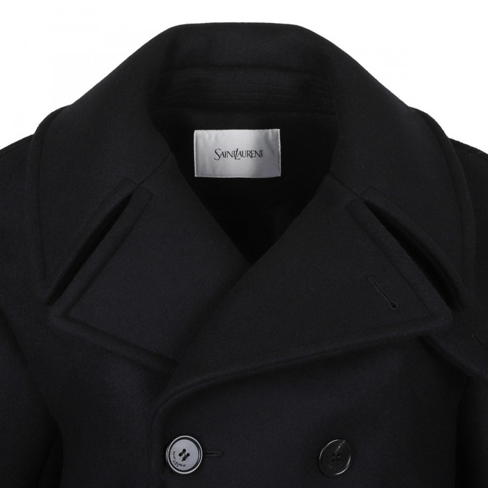 Oversized wool peacoat