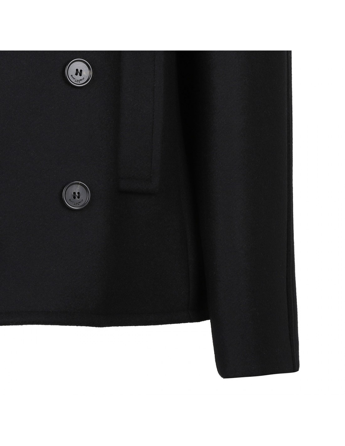 Oversized wool peacoat