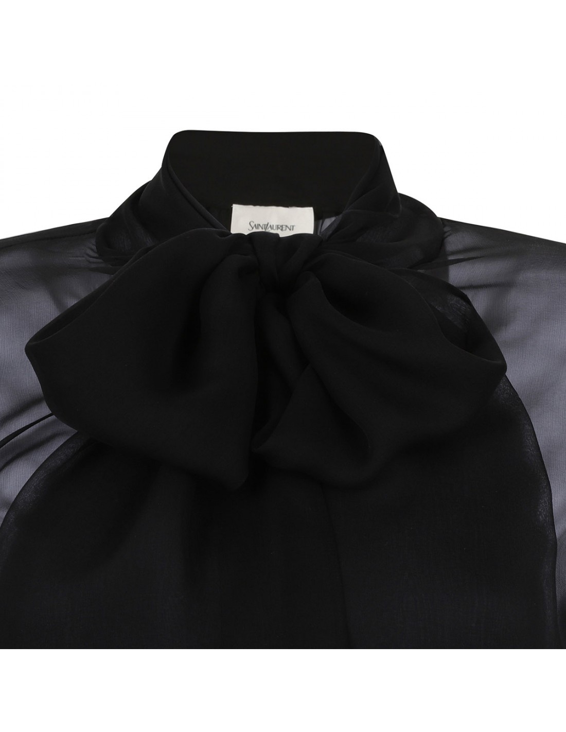 Black silk blouse