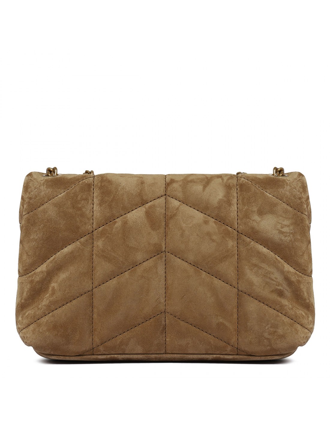 Puffer toy suede bag