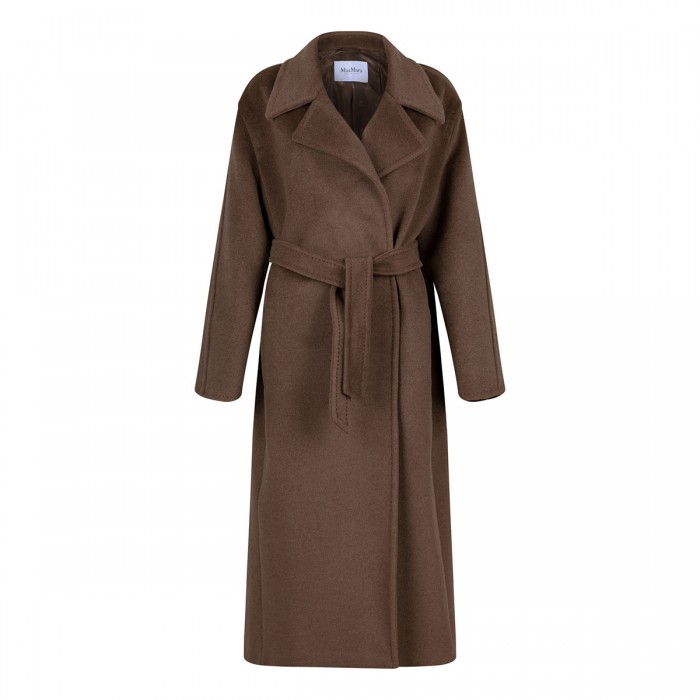 Tan hue wrap coat