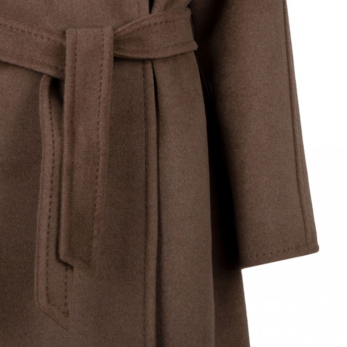 Tan hue wrap coat