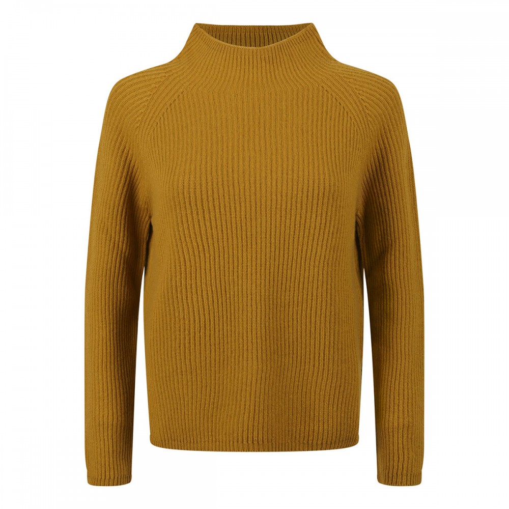 Ribbed-knit wool and cashmere sweater