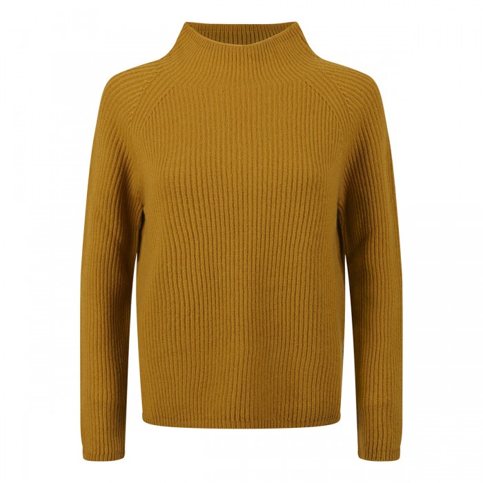 Ribbed-knit wool and cashmere sweater