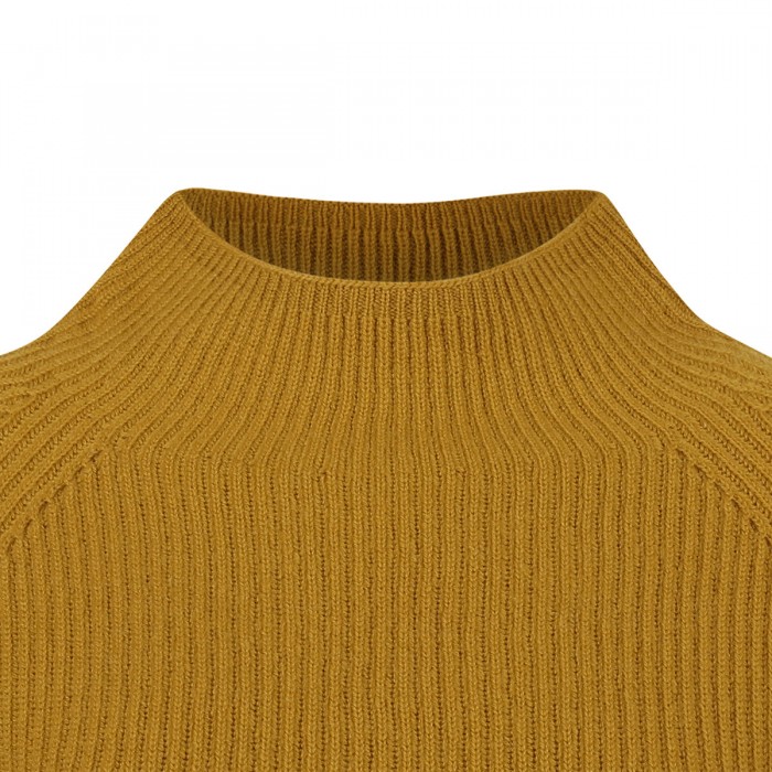 Ribbed-knit wool and cashmere sweater