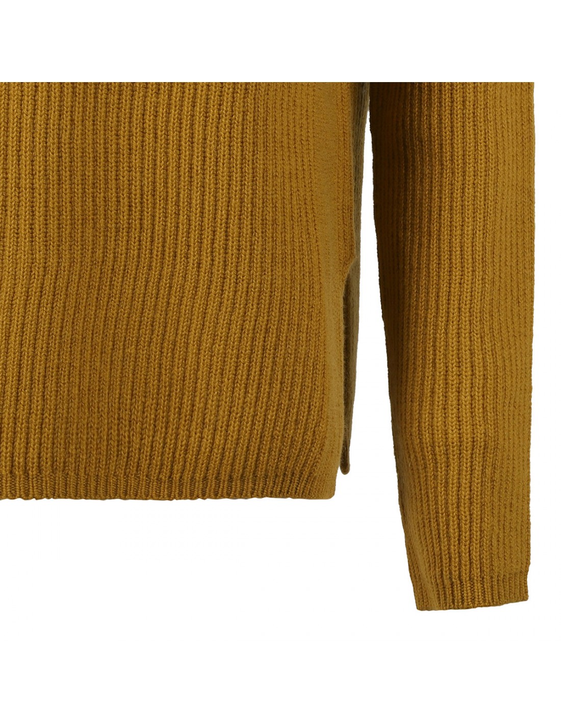 Ribbed-knit wool and cashmere sweater