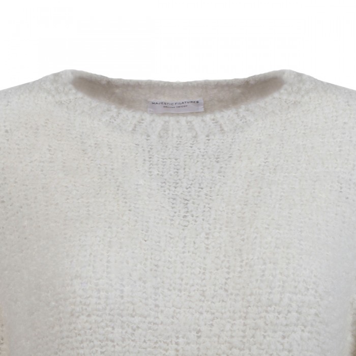 Alpaca blend fluffy sweater