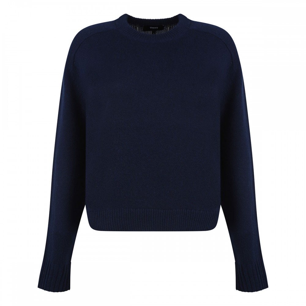 Dark denim hue cashmere sweater