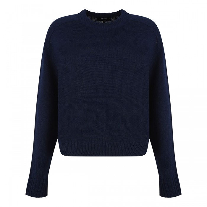 Dark denim hue cashmere sweater