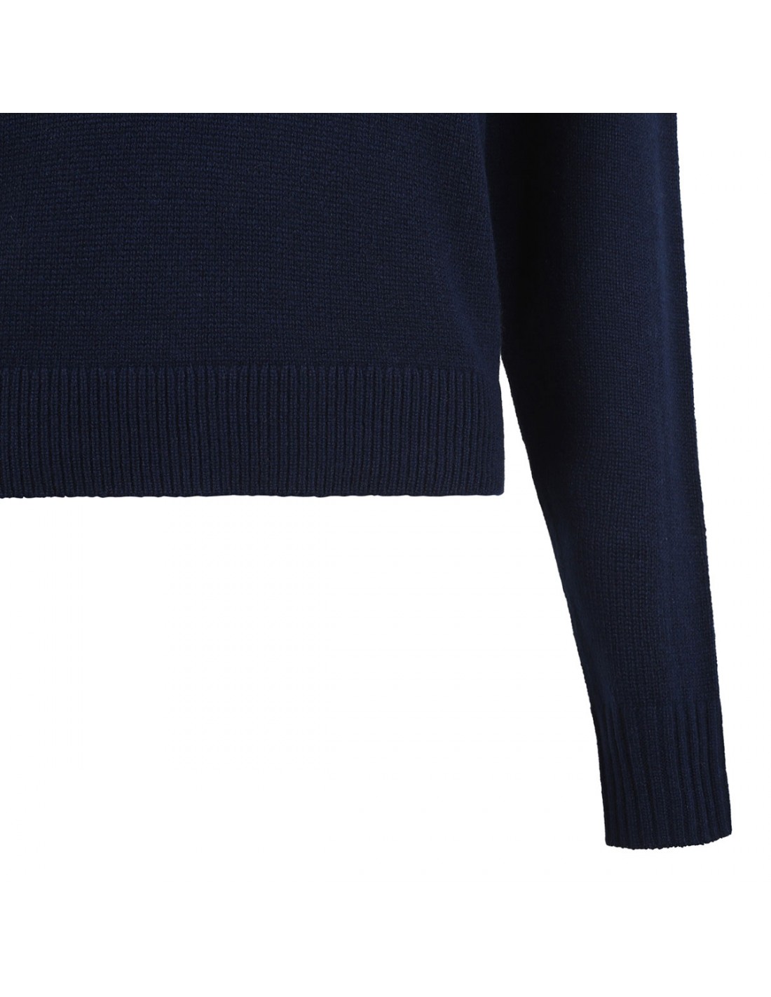 Dark denim hue cashmere sweater