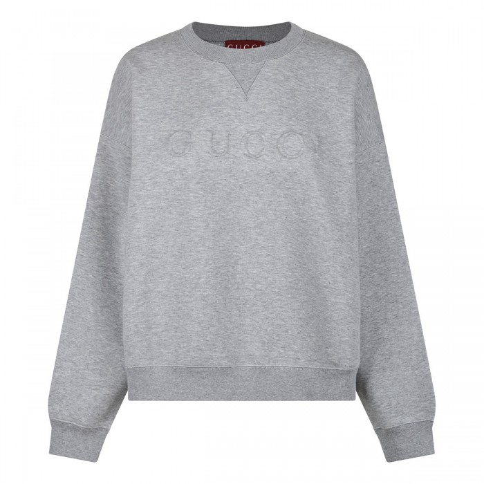 Logo embossed sweatshirt