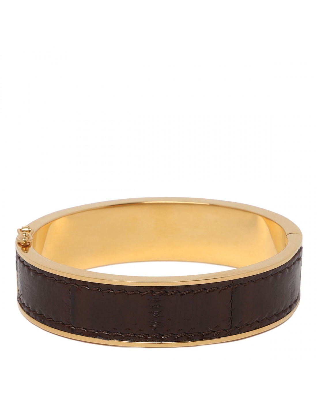 Cassandre leather and metal bracelet