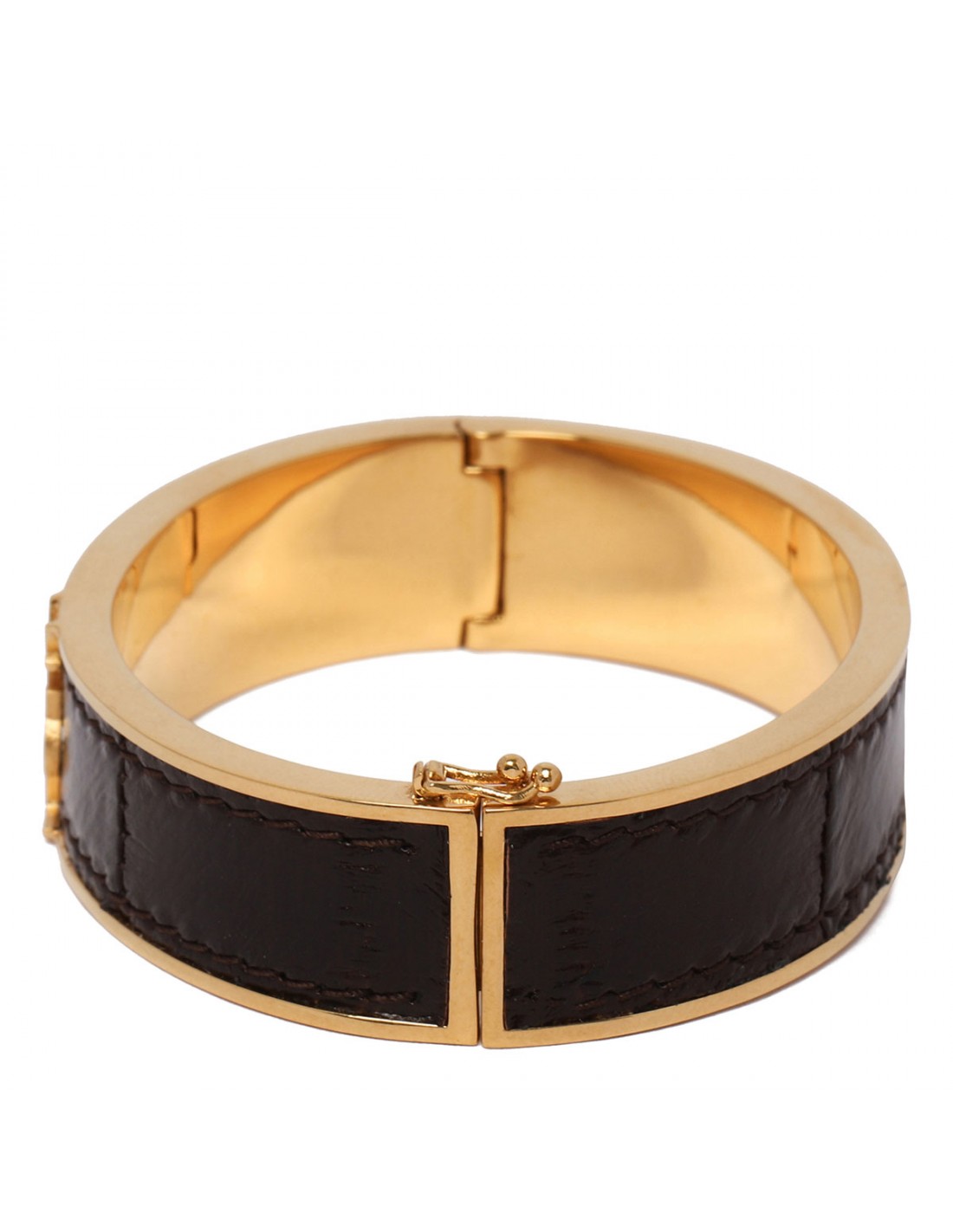 Cassandre leather and metal bracelet