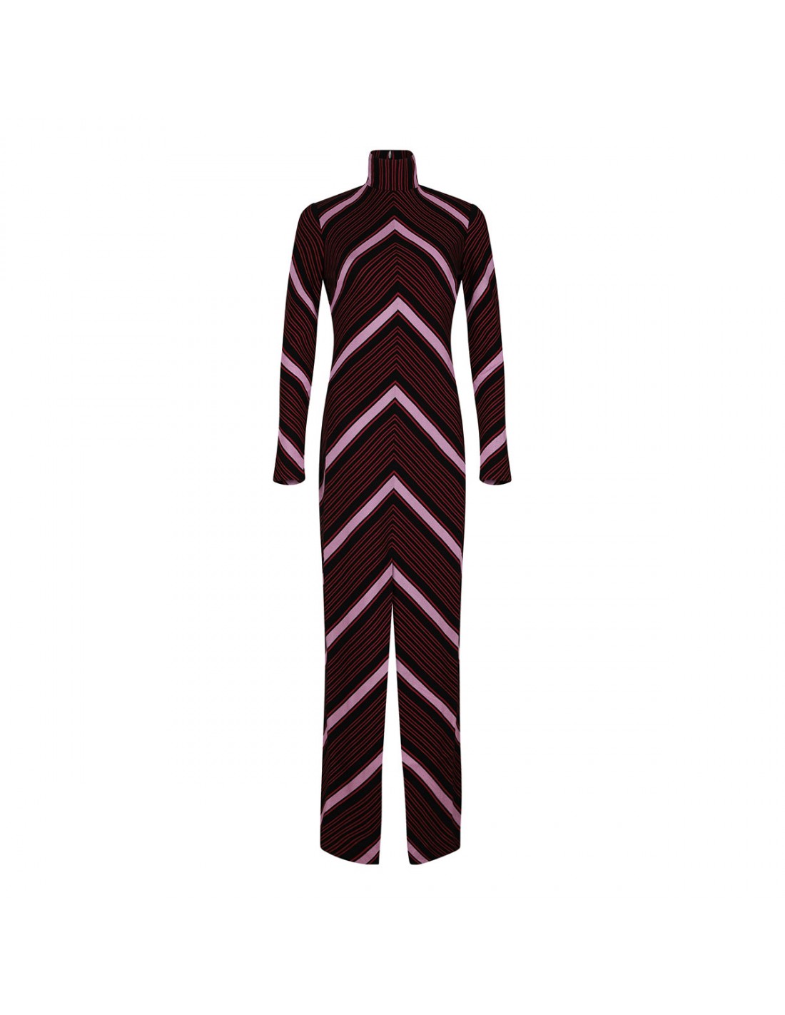 Chevron knit maxi dress