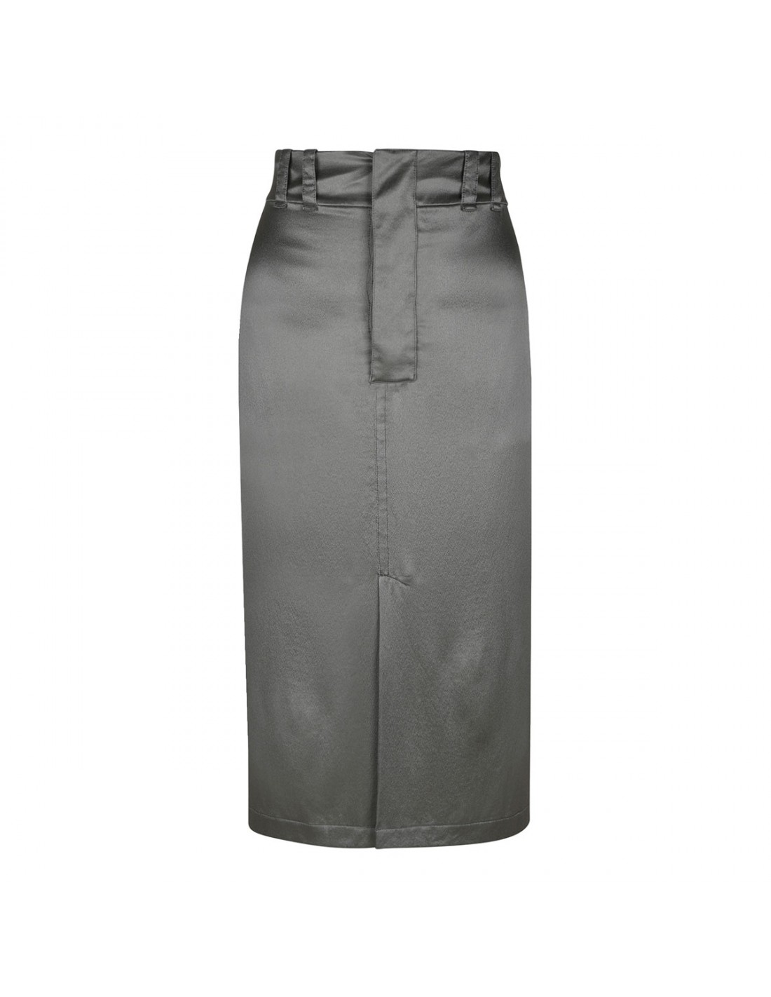 Silk crepe de chine pencil skirt