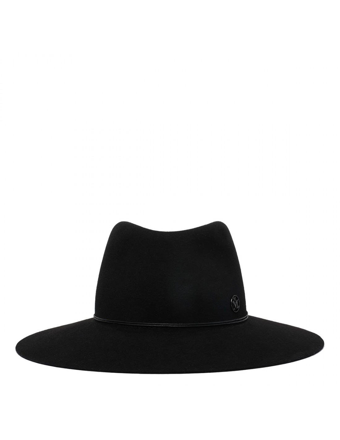 Charles black soft felt fedora hat