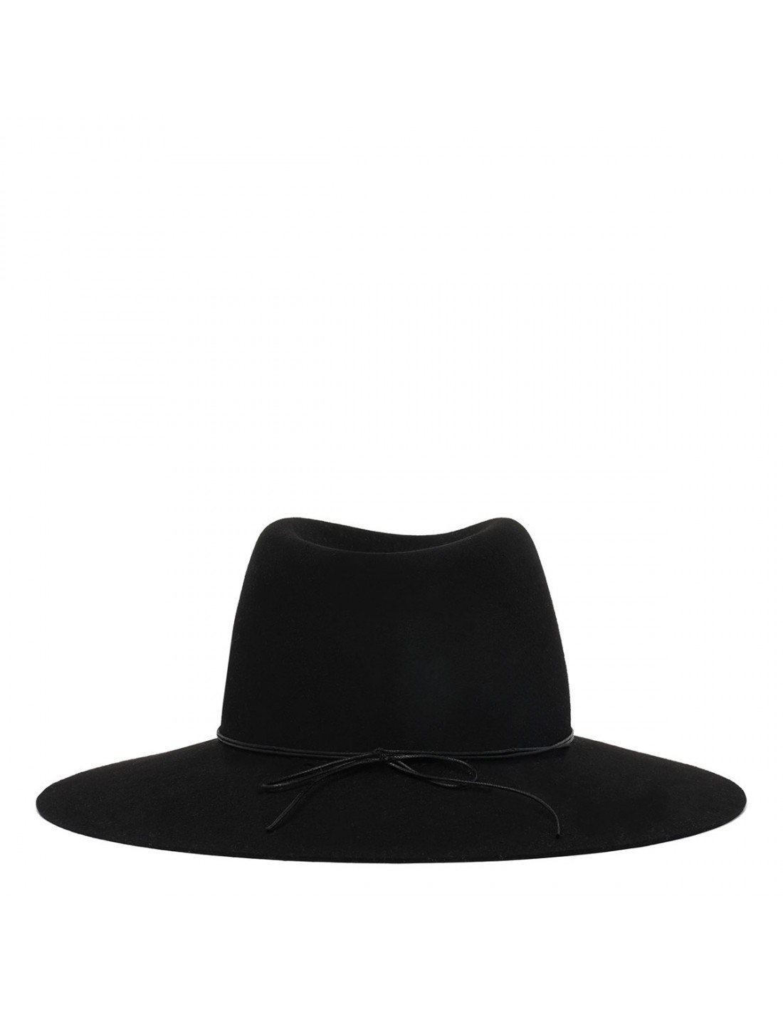 Charles black soft felt fedora hat