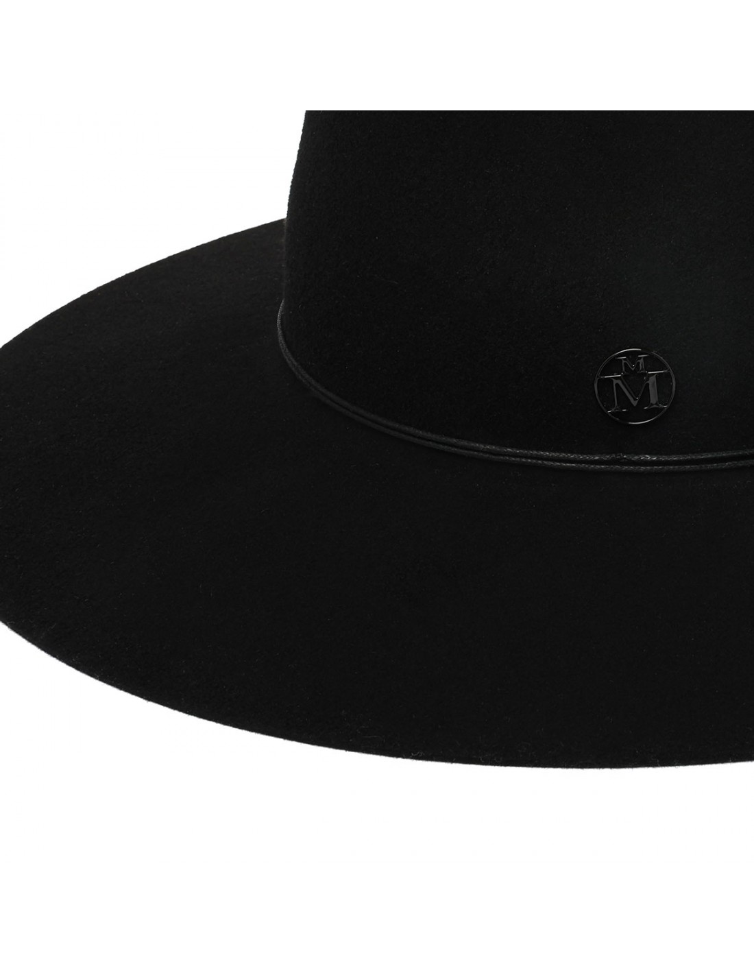 Charles black soft felt fedora hat