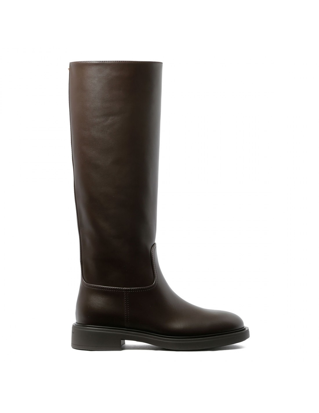 Moka-hue leather boots