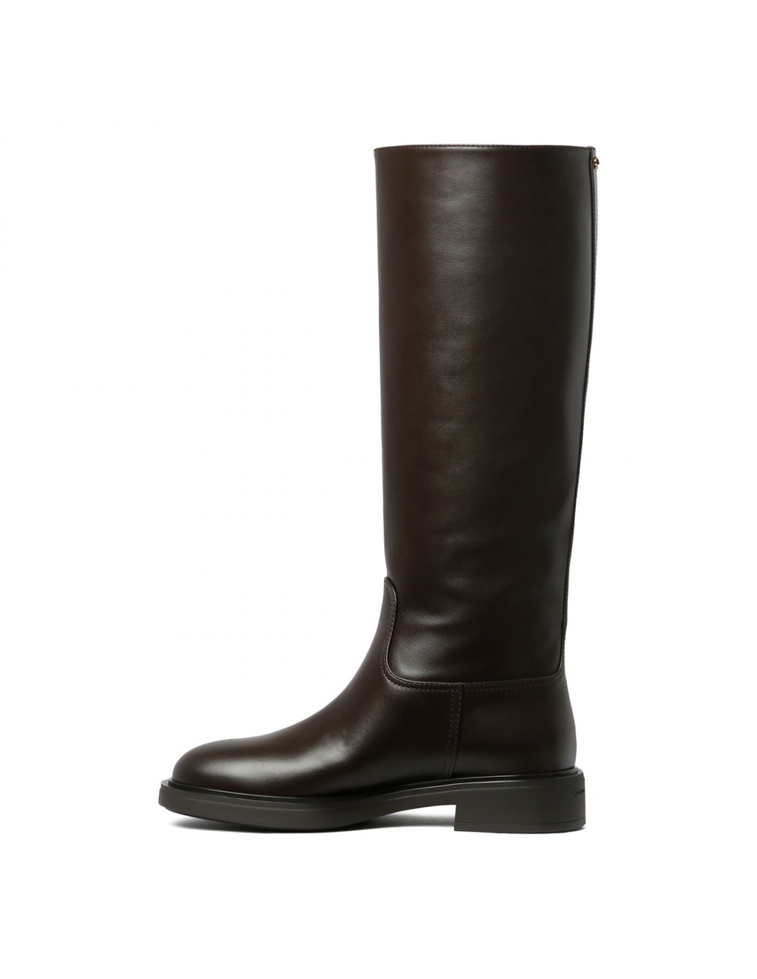 Moka-hue leather boots