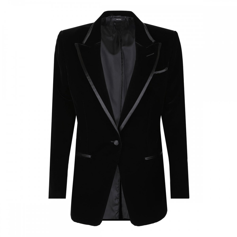 Wallis single-breasted tuxedo jacket