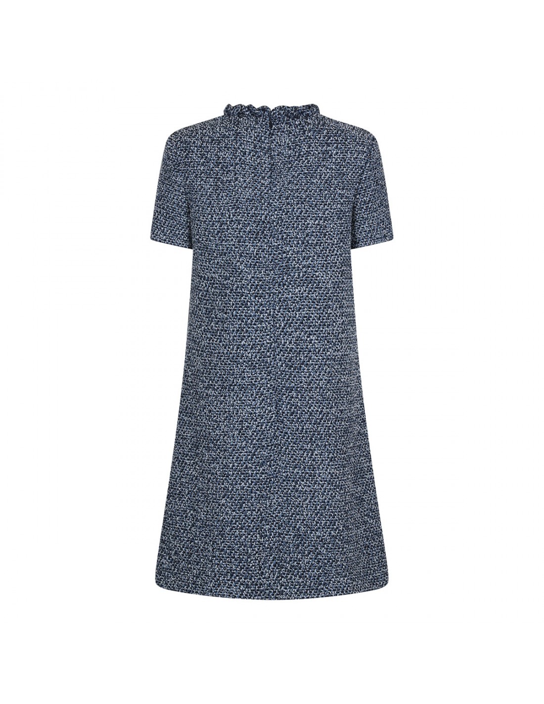 Denim blue hue tweed mini dress