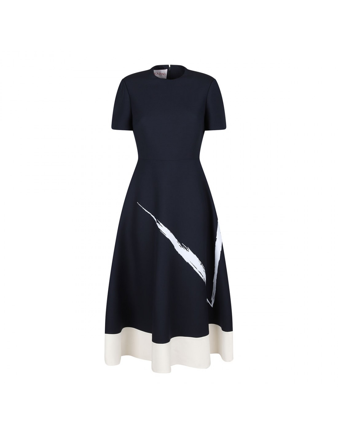 Navy midi dress