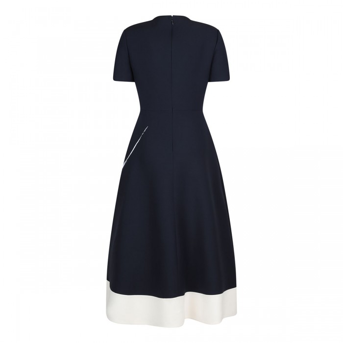 Navy midi dress