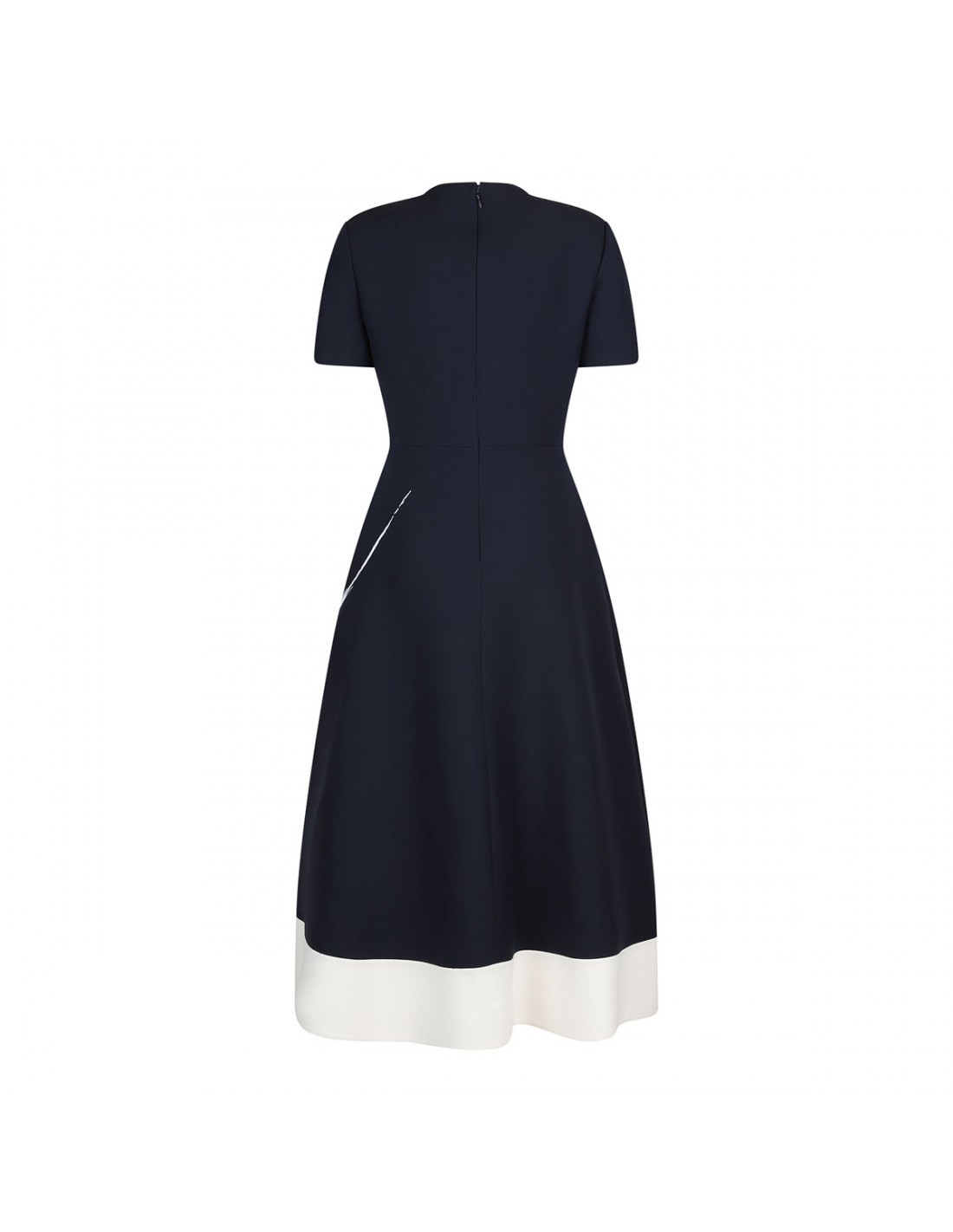 Navy midi dress