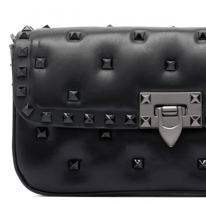 Rockstud nappa medium shoulder bag