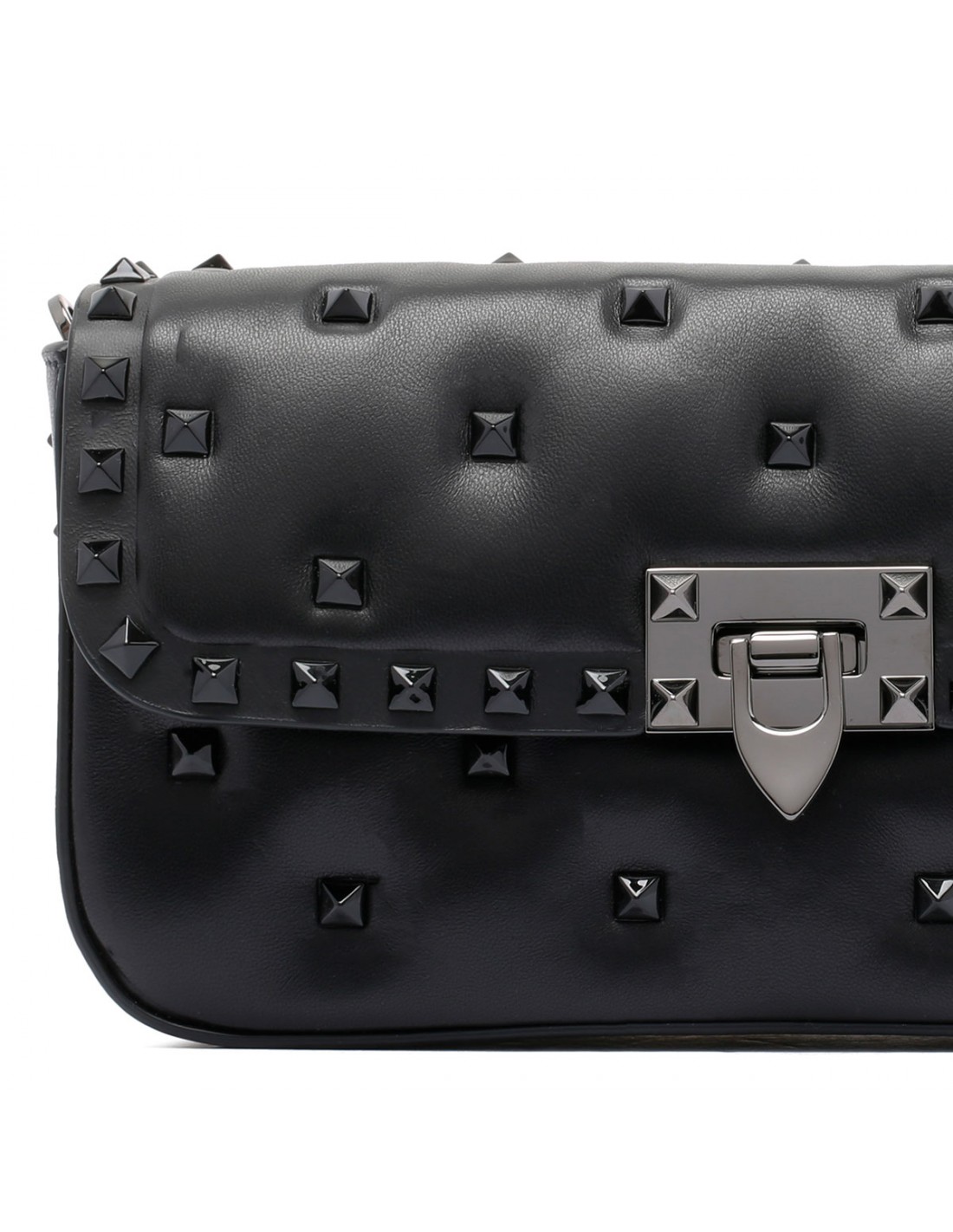 Rockstud nappa medium shoulder bag