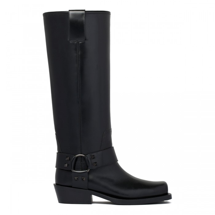 Rockstud biker boots