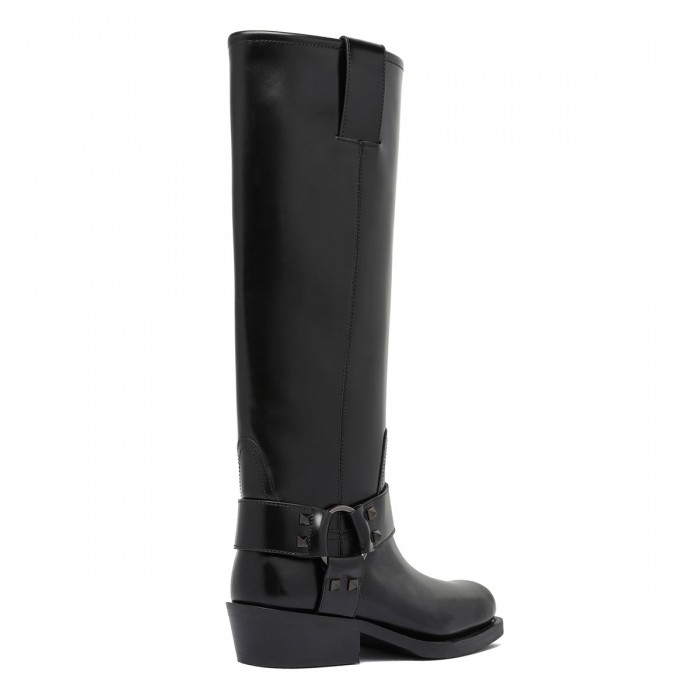 Rockstud biker boots