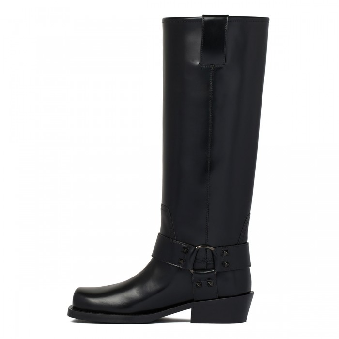 Rockstud biker boots