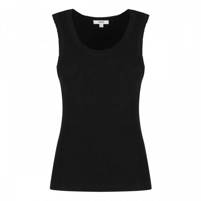 Poppy black tank